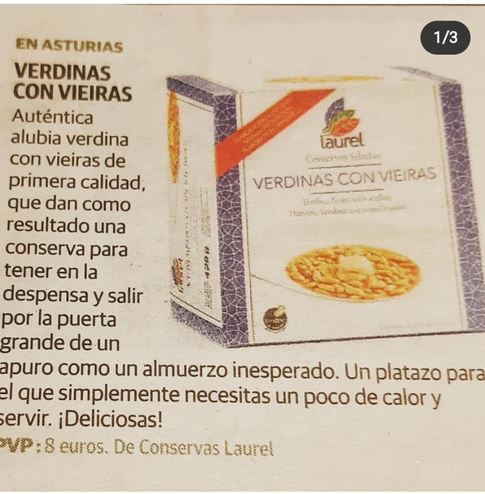 Verdinas con Vieiras, por Carmen Ordiz